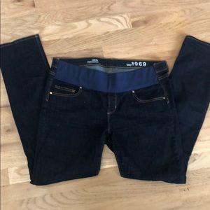 Gap maternity straight jeans
